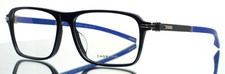 CHOPARD VCH310 0821 Navy Mens Rectangle Carbon Fiber Eyeglasses 57-15-145 B:40 picture