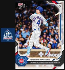 2026 Topps Now #676 Pete Crow-Armstrong 42nd Home Run Chicago Cubs Presale picture