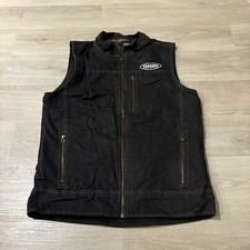 Kuhl Vest Men's Large Brown Full Zip Canvas Workwear Patina Dye picture