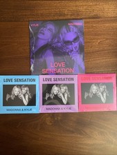 Madonna & Kylie Minogue Love Sensation Complete 4 Piece Set 7 Inch + US UK AU CD picture