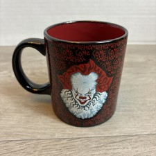 Pennywise RED & BLACK Authentic STEPHEN KING IT 10oz Cup Mug 