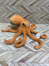 Wishpets Octopus Orange Plush Deep Sea Animal 2013 Stuffed Realistic 16