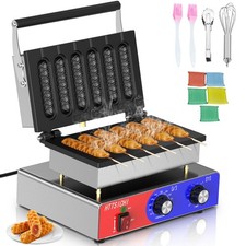 Waffle Stick Maker -Commercial Corn Dog Maker w/Non-stick Baking Pans, 550 ℉ Tem picture