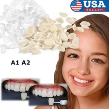 Dental Temporary Crown Veneers for Anterior Front Teeth Whitening Resin 50PCS US picture