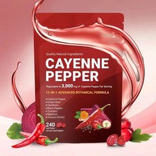 Cayenne Pepper 240 Softgels Supplement, Supports Improve Leg Vein picture