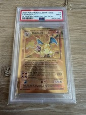 2021 POKEMON CELEBRATIONS Ultra Premium Coll. CHARIZARD #4 GOLD METAL PSA 9 picture