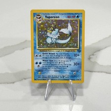 Pokemon TCG Vaporeon 12/64 Jungle Holo Rare English Unlimited picture