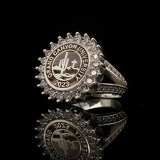 Grand Canyon University Class Ring Custom Graduation Ring for Women With CZ picture