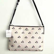 NWT Coach Americana Crossbody Bag Printed Bramble Rose Chalk Purse 35453 picture