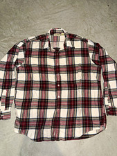 Vintage L.L.Bean Flannel Shirt Mens XL 80s 90s Made USA Plaid Cotton Freeport picture