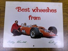 1968-69 STP Indy 500 Auto Racing Photo Calendar Andy Granatelli Parnelli Jones picture