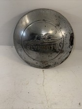Vintage 1940's Plymouth Sail Ship Logo Single Silver Hubcap Dogdish Man Cave picture