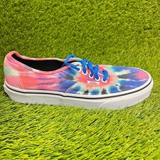 Vans Authentic Tie Dye Womens Size 8.5 Blue Pink White Athletic Shoes Sneakers picture