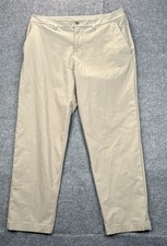 Lululemon Commission Slim Fit Pant 34x30 Khaki Tan Warpstreme Chino Trousers picture