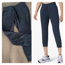 6 Lululemon Ready to Rulu Jogger Crop Heathered True Navy Black Hawaii 808 picture