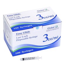 Global Medical Products - 3cc Luer Lock Syringe - QTY 100 picture