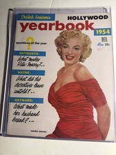 MARILYN MONROE - HOLLYWOOD YEARBOOK 1954 GREAT COLOR PHOTO COVER MAGAZINE NICE picture