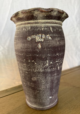 Vintage G Wolff Co 2004 Studio Pottery Flower Pot Planter Vase Rabbit Mark Rare picture