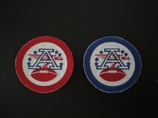 (2) Qty. AFL RETRO THROWBACK RED & BLUE Embroidered Sew & Iron On Patches NEW 🏈 picture