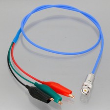 7078-TRX 3-Slot Triax Male to 43mm Alligator Clip Cable ​For Keithley 237-ALG picture
