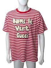 GUCCI- 2023 NWT Cotton Stripe T-Shirt, Size XL picture
