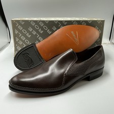 Vintage NOS Roblee Gallant Brown Leather Venetian Loafers Men's Size 10.5 A #C2 picture