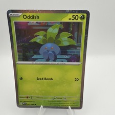 Oddish 001/094 Phantasmal Flames Cosmos SWIRL Holo Rare Pokemon Card NM picture