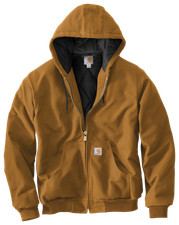 Carhartt 106673brn Loose-Fit Firm Duck Insulated Flannel-Lined Active Jacket for picture