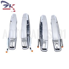 4x Chrome Door Handles Left&Right For GMC Chevy Tahoe Yukon Sierra 07-13 picture