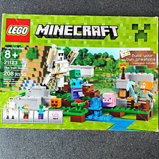 LEGO Minecraft 21123 The Iron Golem 208 pcs Complete Set Box Age 8+ picture
