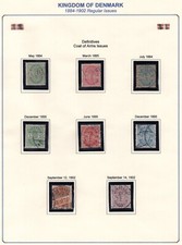 DENMARK 1884-1913 COLLECTION OF 42 USED INCLUDES SCOTT # 82 picture