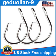 50/100PCS Stainless Steel Tuna Circle Hook Big Game Sea Fishing Hook 8/0-14/0 picture