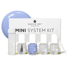 Dazzle Dry Mini Kit 4 - - A Pastel Periwinkle Blue. Full Coverage Cream. 5 picture