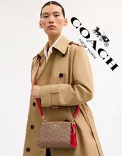 Coach Gia Crossbody Bag  Signature Canvas CCK77 NWT picture
