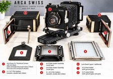 Arca-Swiss Model C 5×7 Technical Camera with 4×5 Back  Schneider Xena 210mm lens picture