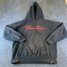 Primitive Apparel Nuevo Hoodie Men Large Black Logo Cotton Fleece Lined Pullover picture