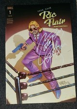 RIC FLAIR signed comic book ,   wwe, aew, wcw picture