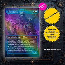 Zellix Sanity Flayer - Foil High Quality Custom Art Playtest card for MTG - EDH picture