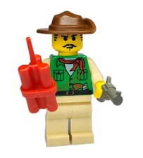 NEW LEGO®  Johnny Thunder Minifigure Green Shirt 7422 Orient Expedition adv054 picture