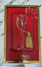 Gorham Crystal Year 2000 Lady Ann Champagne Flute Ornament with Box picture