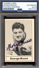 George Musso PSA DNA Signed 1977 Touchdown Club Autograph picture