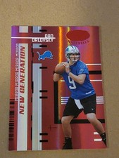 2005 Donruss Leaf Certified Materials Dan Orlovsky ESPN #181 Mirror Red RC #/100 picture