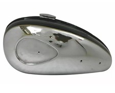 BSA C15 CHROMED AND BLACK PAINTED FUEL GAS PETROL TANK WITH CAP/COMPATIBLE FOR picture