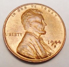 1944 S Lincoln Wheat Cent / Penny  AVE CIRCULATED  **FREE SHIPPING** picture