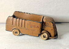 Vintage Auburn Rubber Co USA Army Dump Truck Toy Auburn Ind Made USA picture