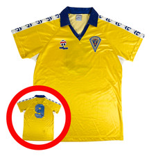 CADIZ CF 1986/87 MASSANA Home Football Shirt L 80s Spain Player Soccer Jersey picture