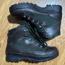 L.L. Bean Cresta Air 8000 GoreTex Vibram Hiking Boot Size 8.5 Green Brown Mens picture