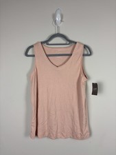Nwt J. Jill Cotton Basic Tank Top Women Size Small Seashell Pink picture