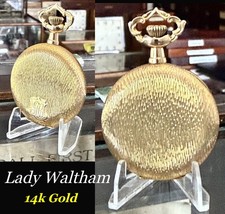 A.W.W.Co. LADY WALTHAM 3/0 Size14k Gold 16j Satin Finish Surfaces 1913 picture