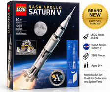 LEGO Ideas NASA Apollo Saturn V 21309 Brand New Sealed Retired Set 1969 Pieces picture